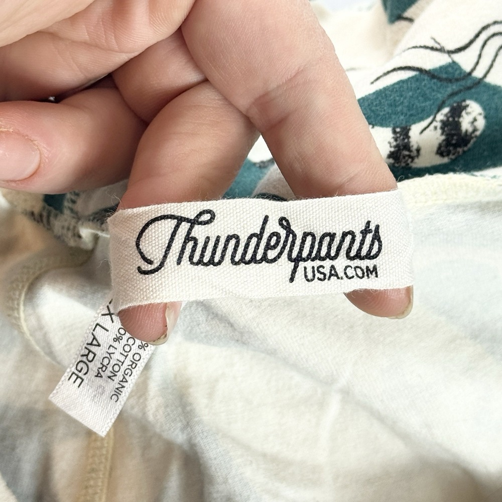 Thunderpants Organic Cotton 3/4 Leggings Womens 2X AOP Cat Print Sustainable - Picture 5 of 9